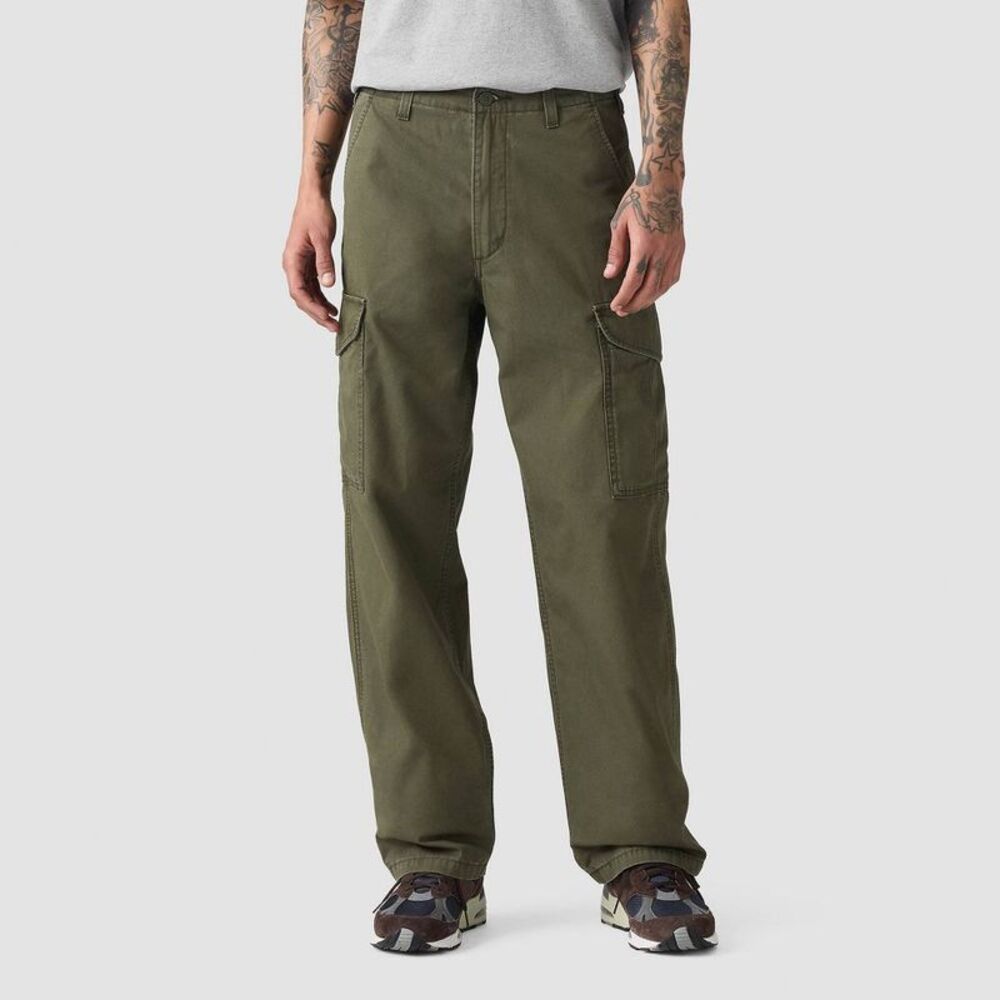 Open Box - Levi's -  Men's XX Cargo Baggy Fit Pants - Forest Gre Green